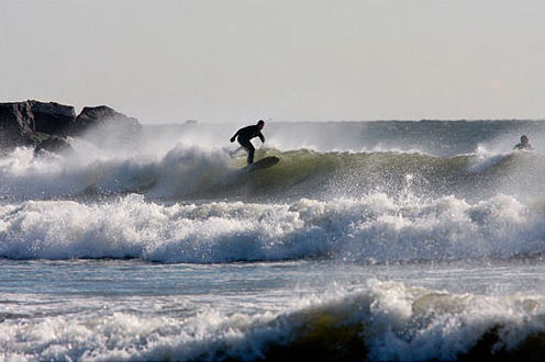 surfing rockway beach